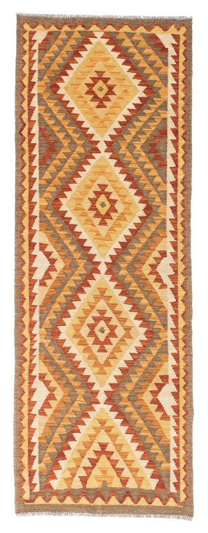Løber Kelim-tæppe - orientalsk - 192 x 69 cm - lys brun