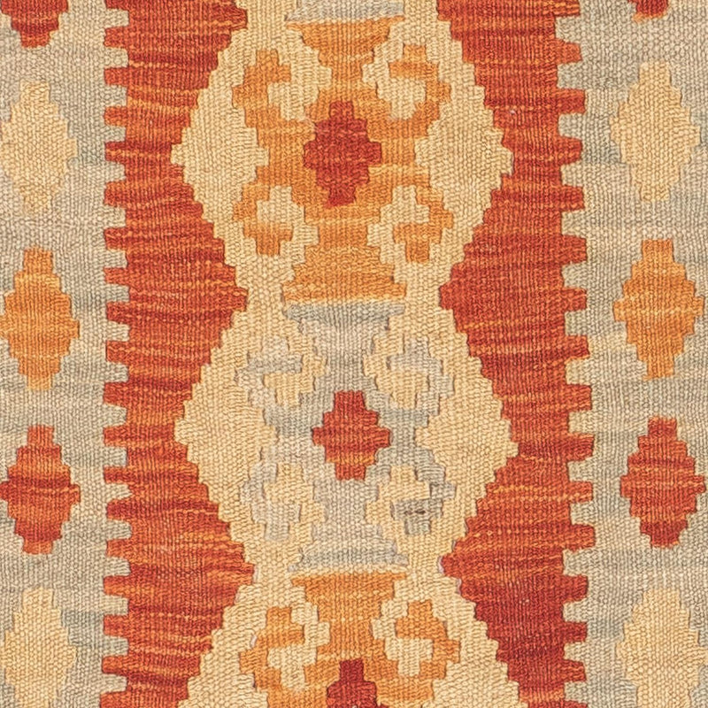 Løber Kelim Carpet - Splash - 197 x 63 cm - rød