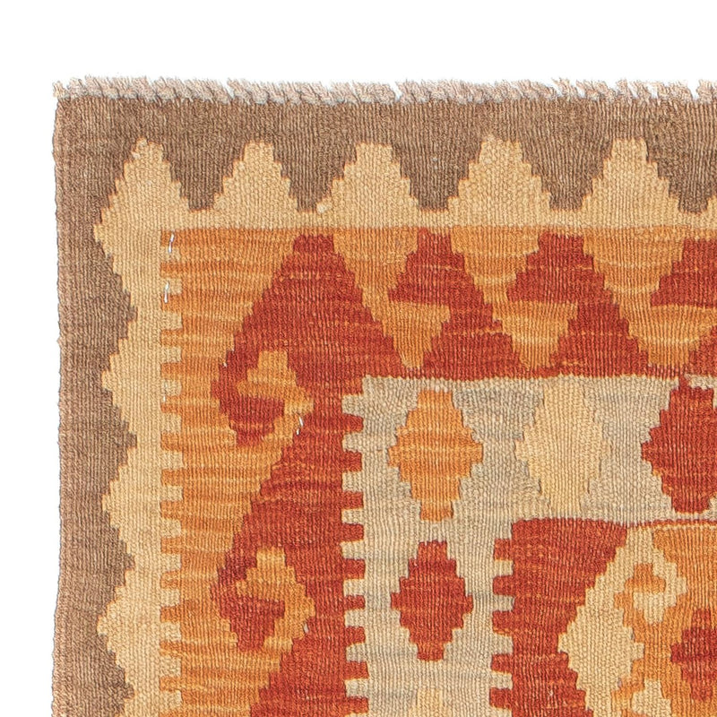 Løber Kelim Carpet - Splash - 197 x 63 cm - rød