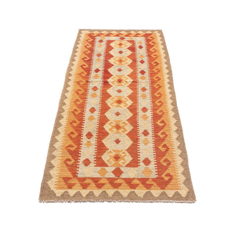 Løber Kelim Carpet - Splash - 197 x 63 cm - rød