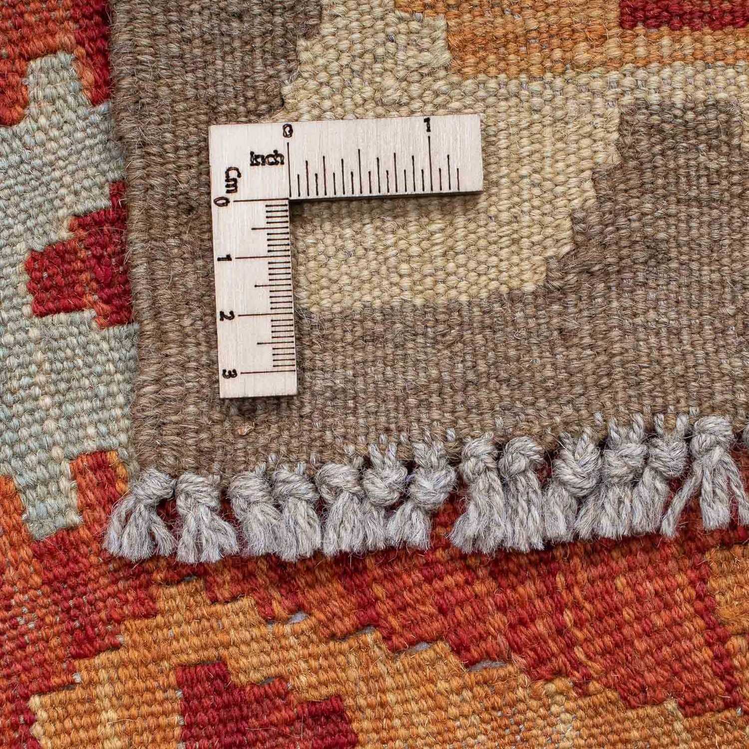 Løber Kelim Carpet - Splash - 197 x 63 cm - rød