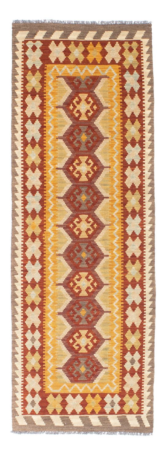 Løber Kelim-tæppe - orientalsk - 195 x 65 cm - rust