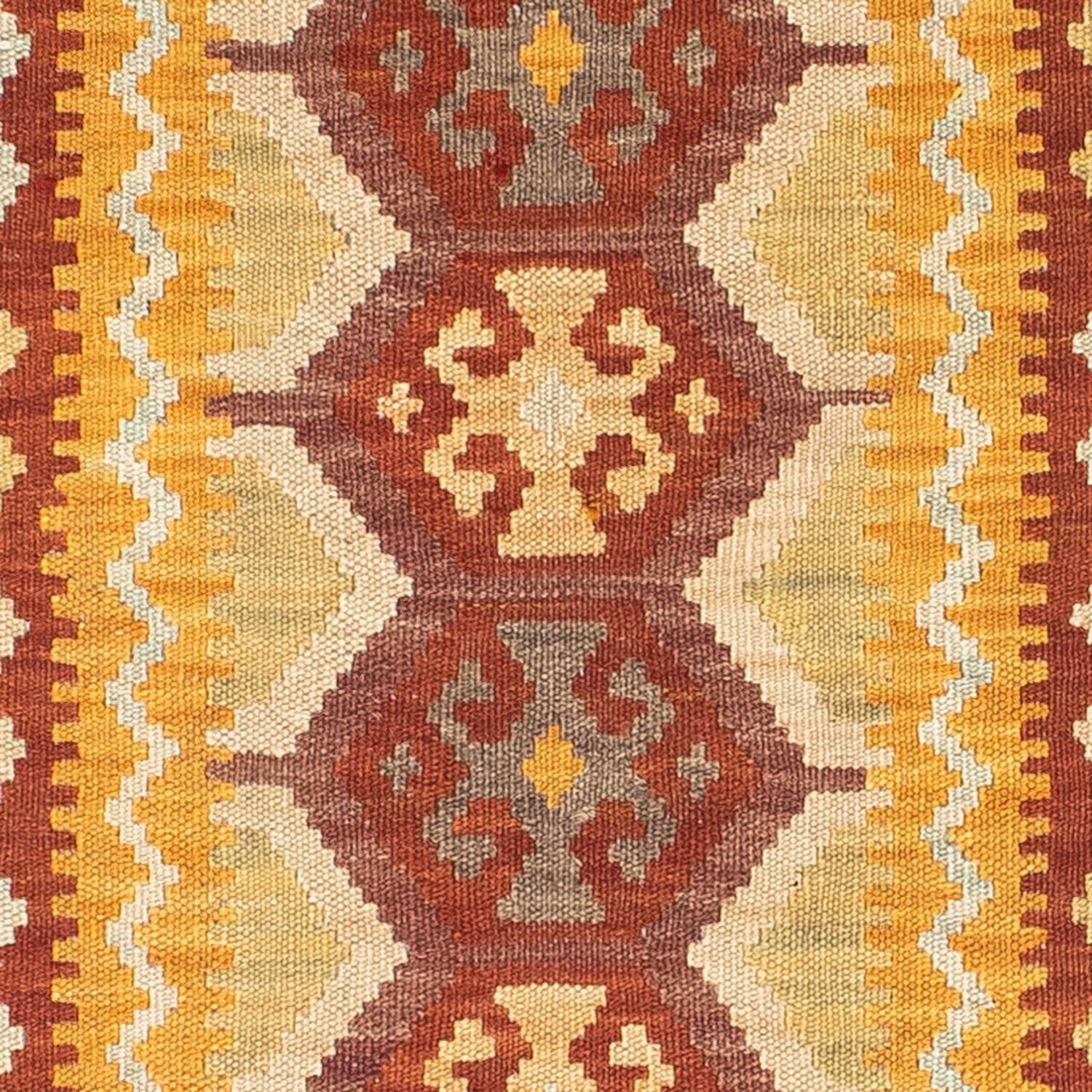 Løber Kelim-tæppe - orientalsk - 195 x 65 cm - rust