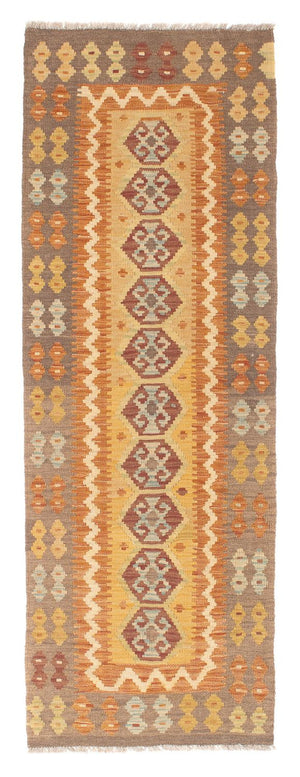 Løber Kelim Carpet - Splash - 192 x 67 cm - flerfarvet