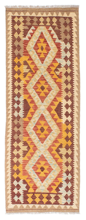 Løber Kelim-tæppe - orientalsk - 200 x 70 cm - beige