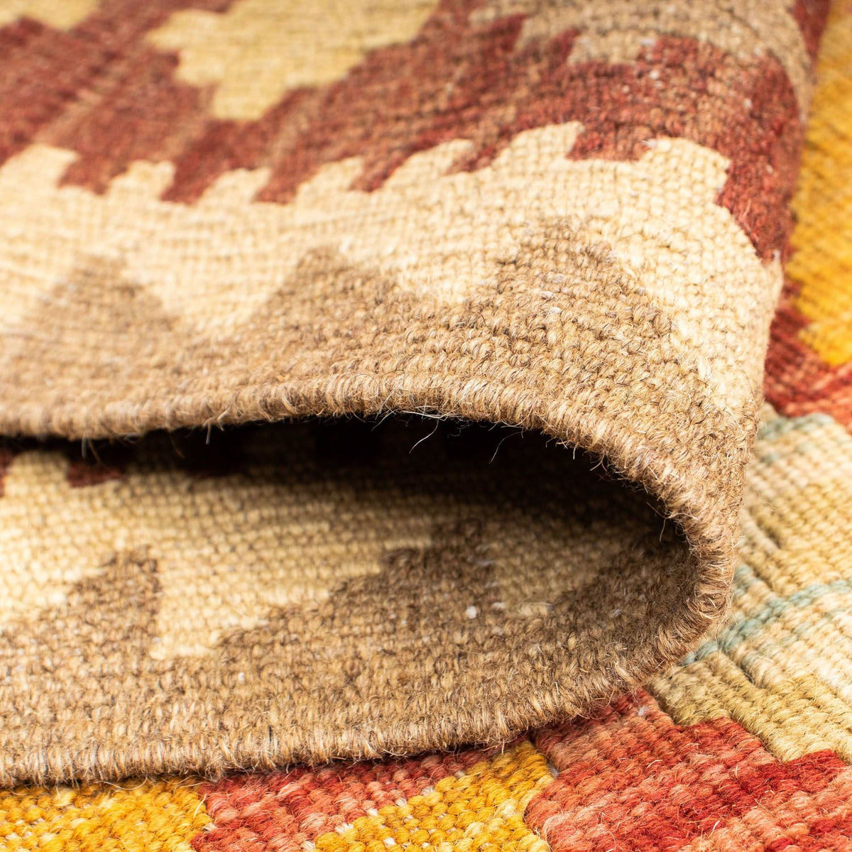 Løber Kelim-tæppe - orientalsk - 200 x 70 cm - beige