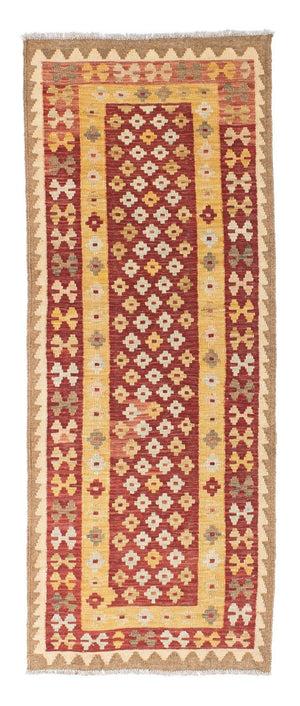 Løber Kelim-tæppe - orientalsk - 197 x 73 cm - rust