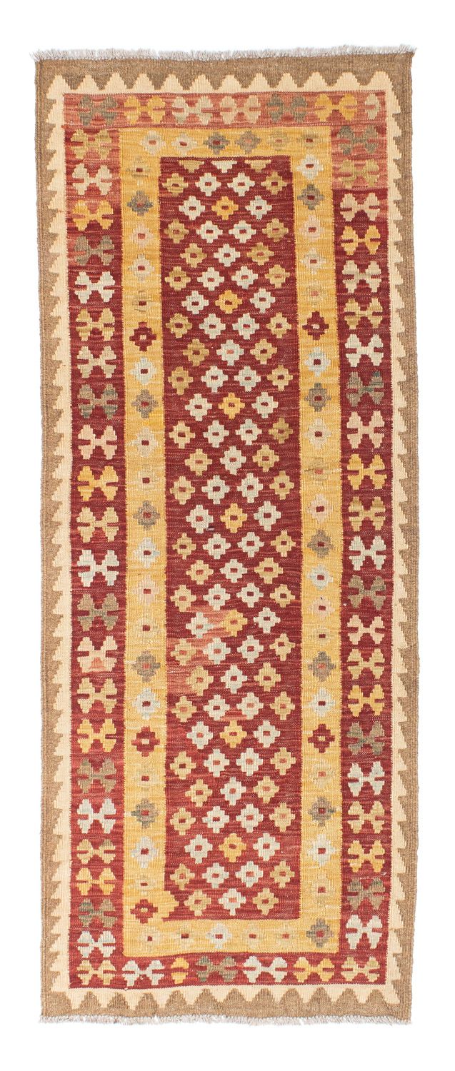 Løber Kelim-tæppe - orientalsk - 197 x 73 cm - rust