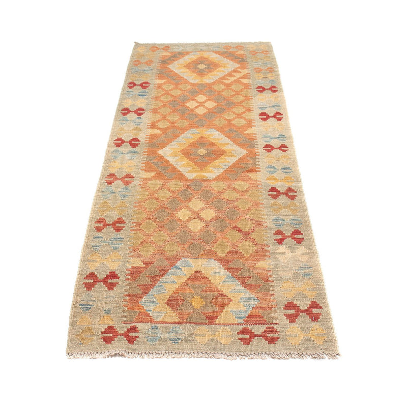 Løber Kelim Carpet - Splash - 199 x 64 cm - flerfarvet