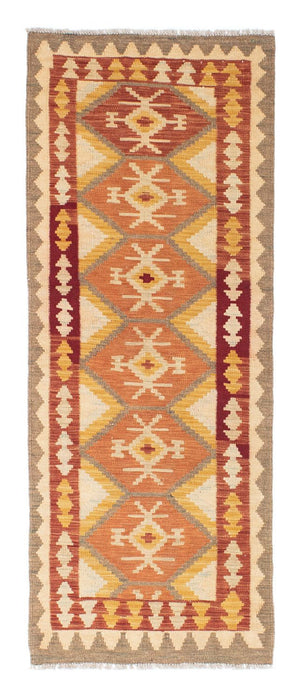 Løber Kelim-tæppe - orientalsk - 190 x 71 cm - beige
