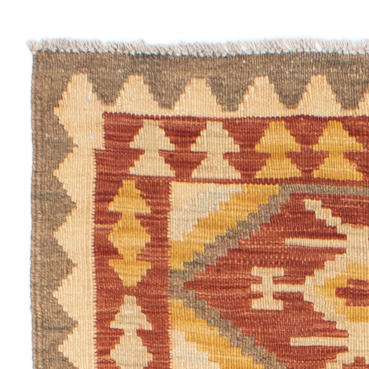 Løber Kelim-tæppe - orientalsk - 190 x 71 cm - beige