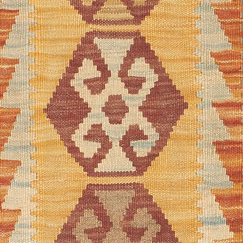 Løber Kelim Carpet - Splash - 204 x 65 cm - flerfarvet