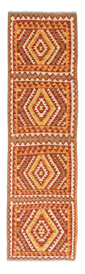 Løber Kelim-tæppe - orientalsk - 231 x 62 cm - brun