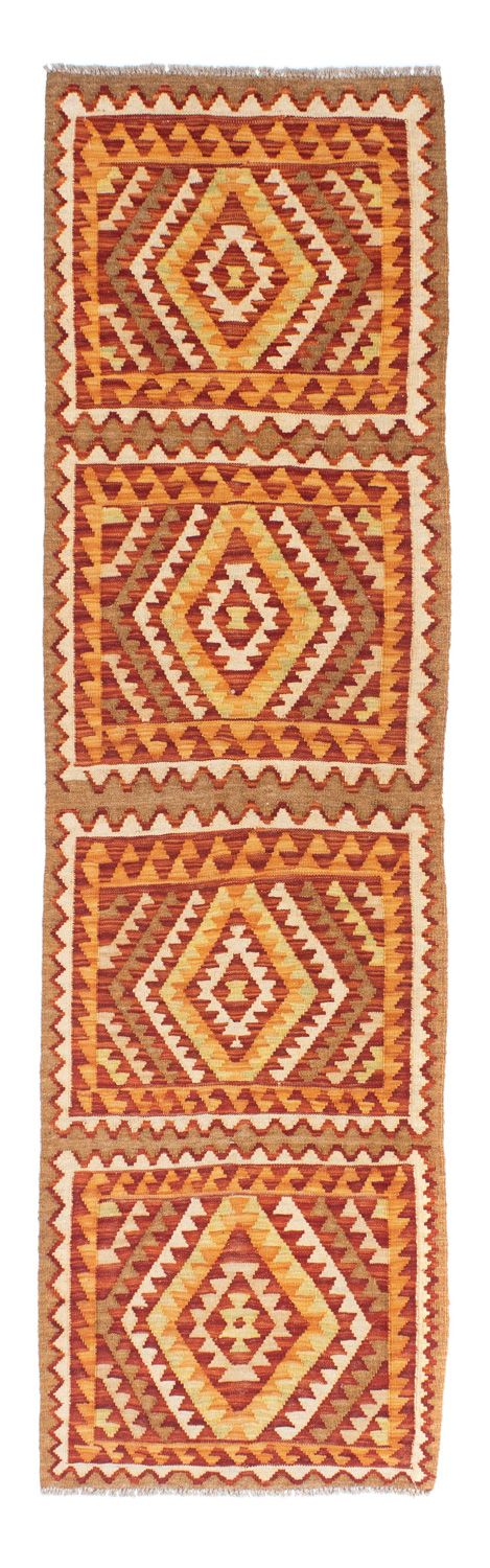 Løber Kelim-tæppe - orientalsk - 231 x 62 cm - brun