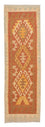 Løber Kelim Carpet - Splash - 200 x 60 cm - rust