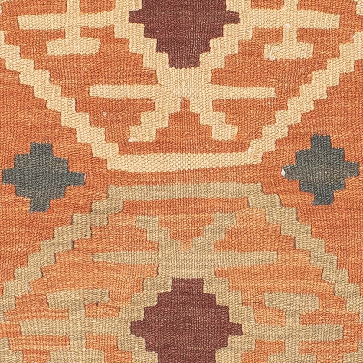 Løber Kelim Carpet - Splash - 200 x 62 cm - brun
