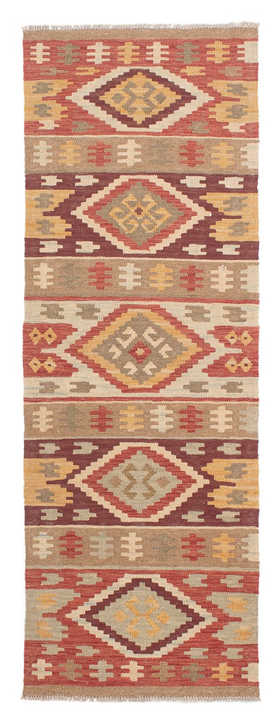 Løber Kelim Carpet - Splash - 205 x 64 cm - flerfarvet