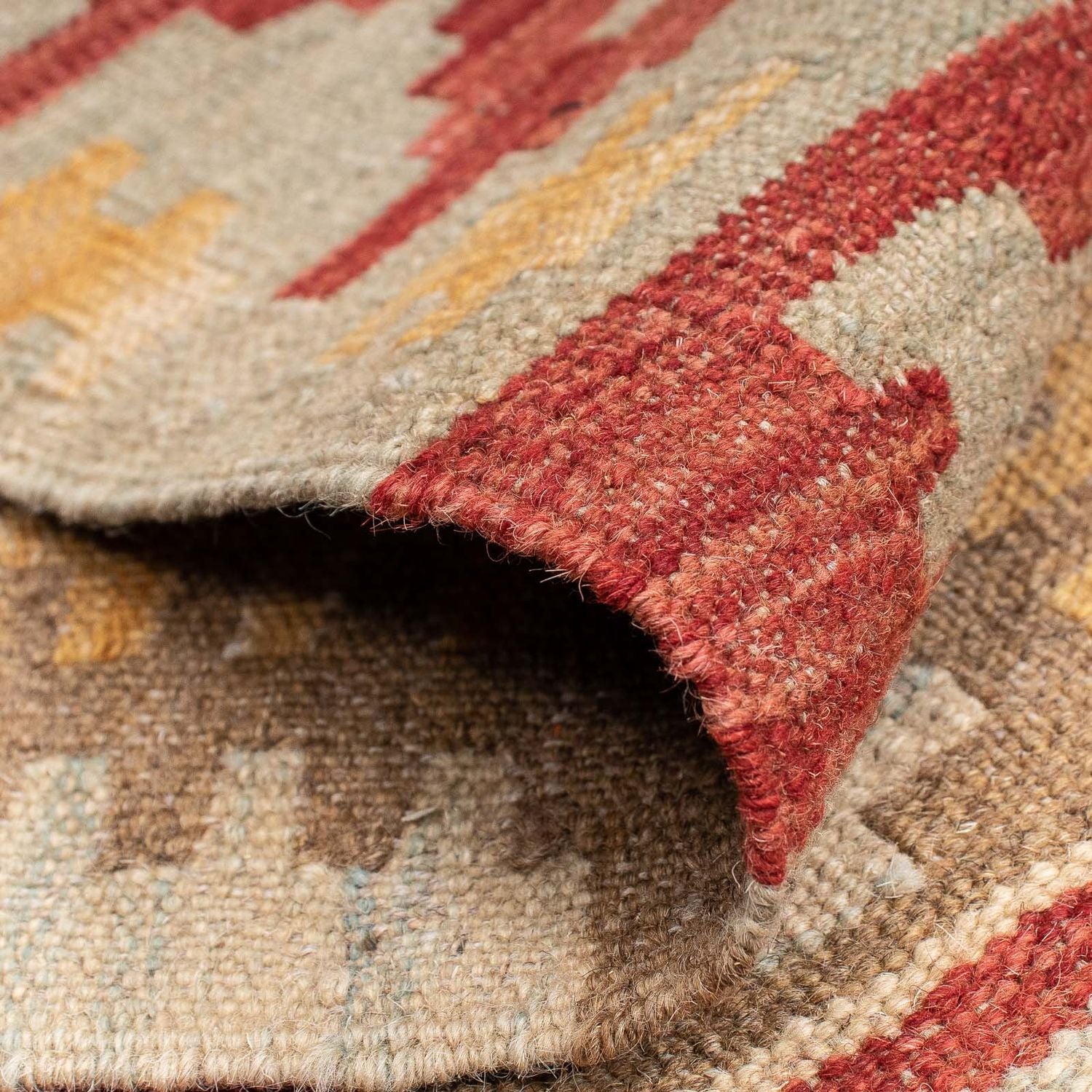 Løber Kelim Carpet - Splash - 205 x 64 cm - flerfarvet