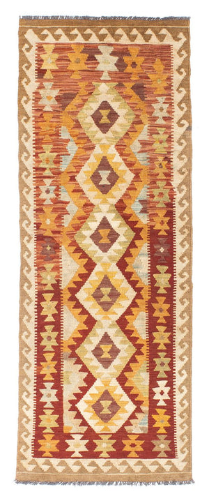 Løber Kelim-tæppe - orientalsk - 198 x 73 cm - beige