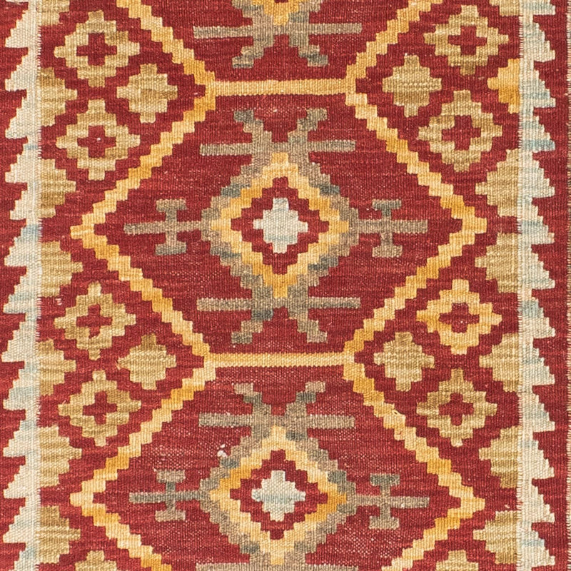 Løber Kelim-tæppe - orientalsk - 203 x 71 cm - rød