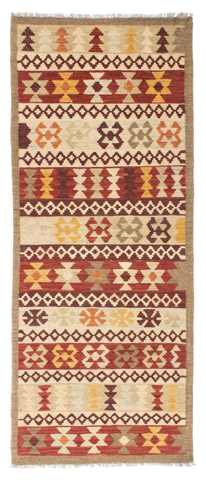 Løber Kelim-tæppe - orientalsk - 194 x 75 cm - flerfarvet
