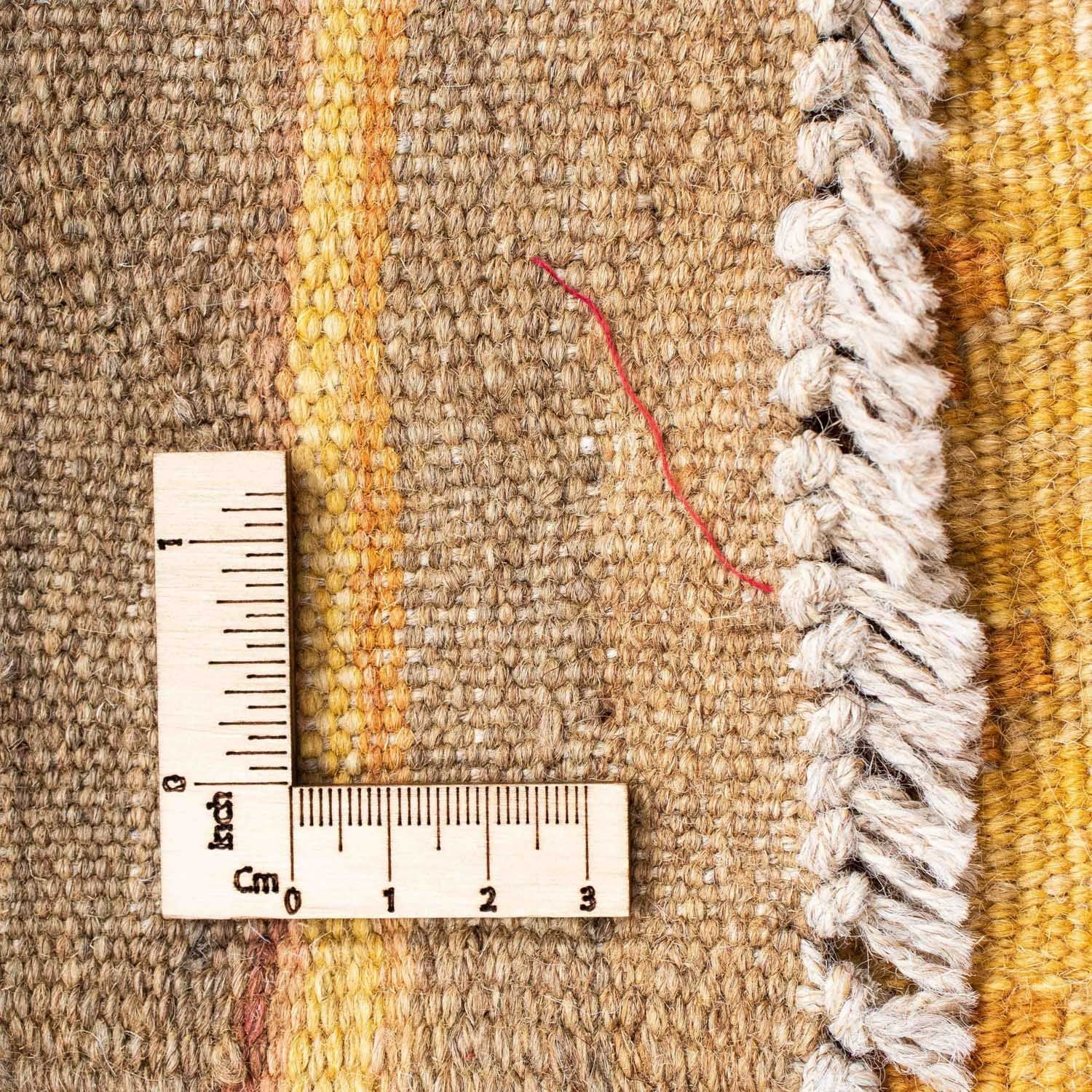 Løber Kelim-tæppe - orientalsk - 209 x 71 cm - guld