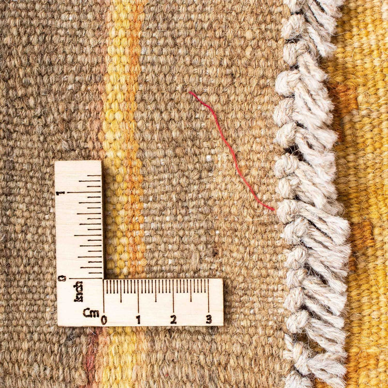 Løber Kelim-tæppe - orientalsk - 209 x 71 cm - guld