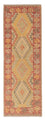 Løber Kelim Carpet - Splash - 207 x 66 cm - lysrød