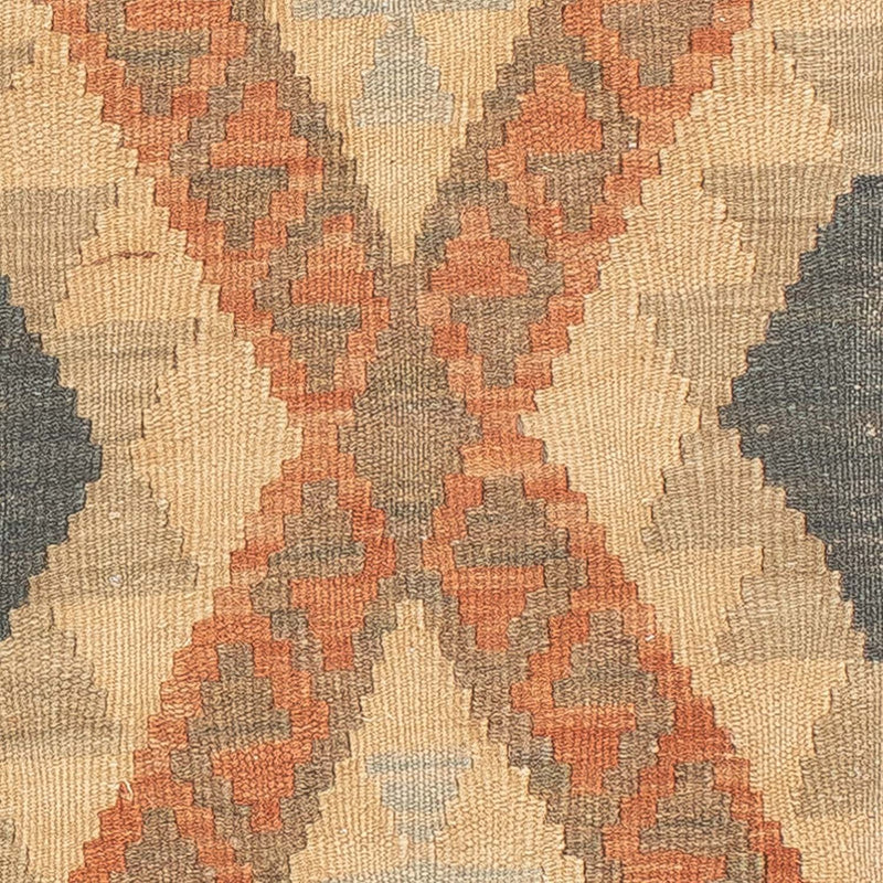 Løber Kelim Carpet - Splash - 206 x 61 cm - rust