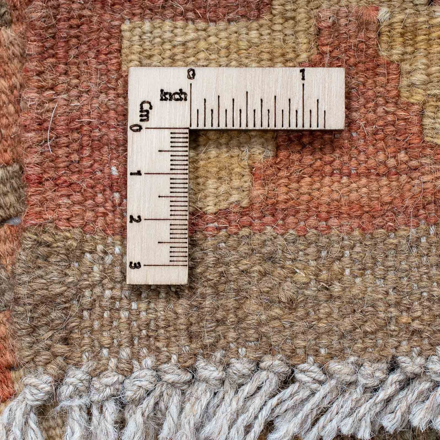 Løber Kelim Carpet - Splash - 206 x 61 cm - rust