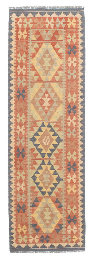 Løber Kelim Carpet - Splash - 198 x 60 cm - flerfarvet