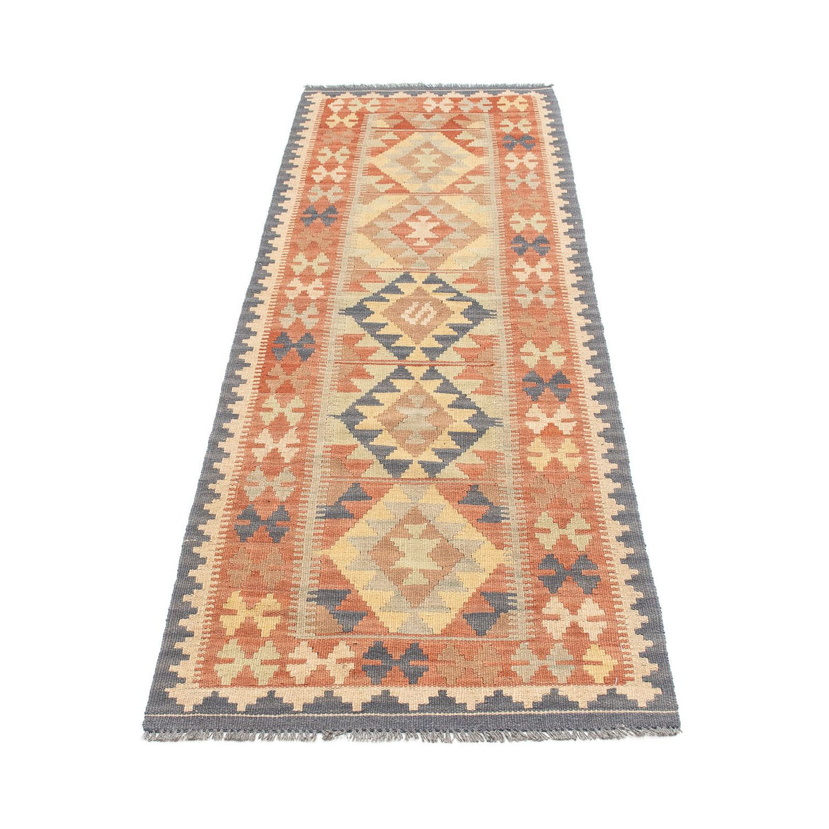 Løber Kelim Carpet - Splash - 198 x 60 cm - flerfarvet