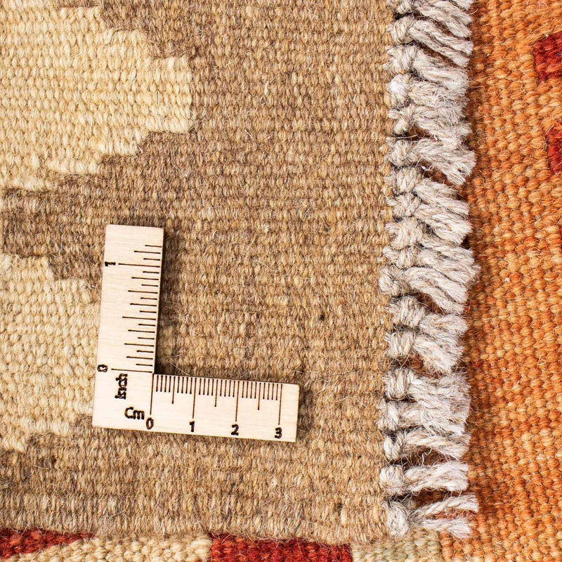Løber Kelim-tæppe - orientalsk - 201 x 64 cm - lys brun