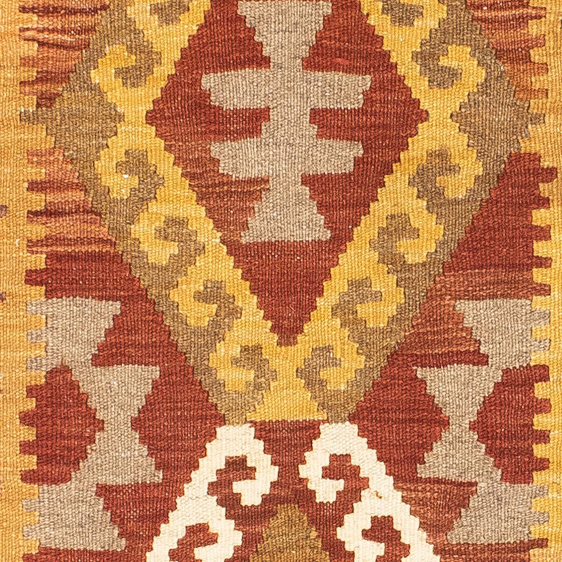 Løber Kelim-tæppe - orientalsk - 203 x 64 cm - lys brun