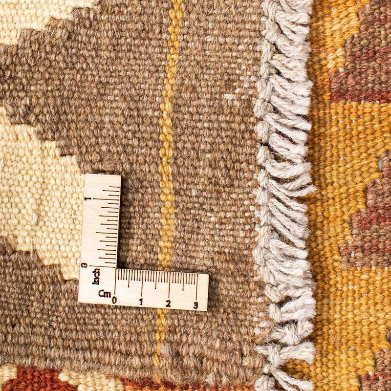 Løber Kelim-tæppe - orientalsk - 203 x 64 cm - lys brun
