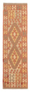 Løber Kelim Carpet - Splash - 207 x 65 cm - lysrød