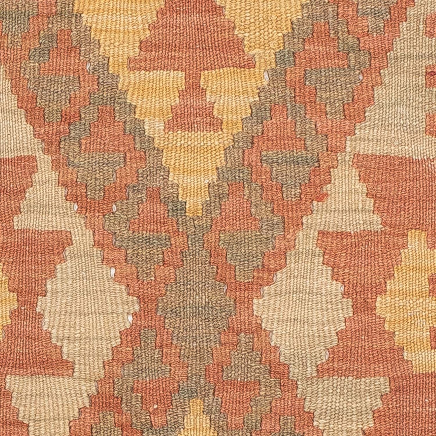 Løber Kelim Carpet - Splash - 207 x 65 cm - lysrød