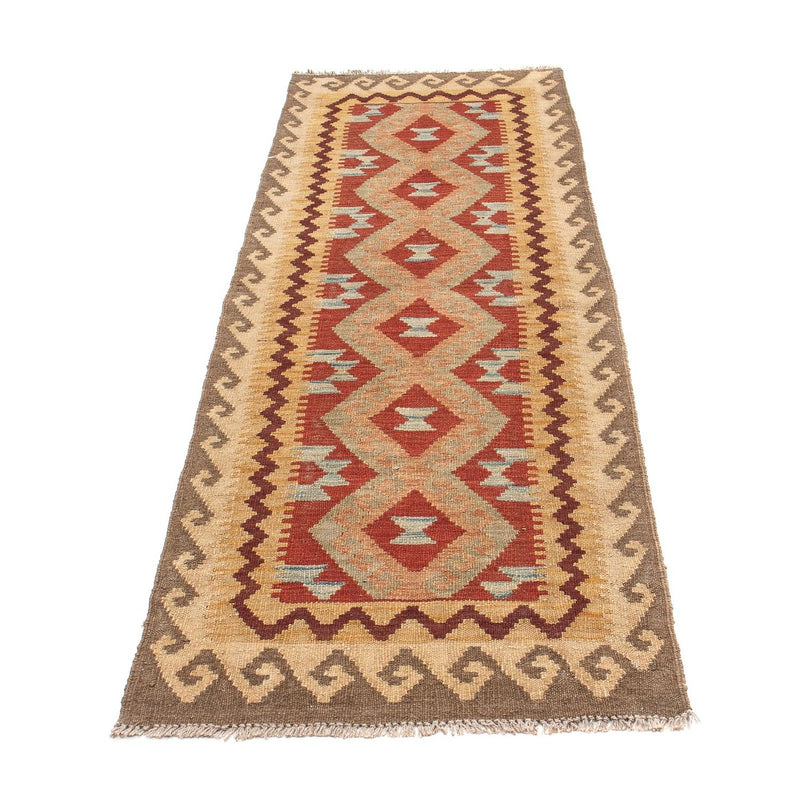 Løber Kelim Carpet - Splash - 202 x 64 cm - flerfarvet