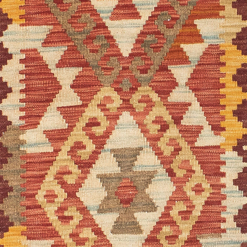 Løber Kelim-tæppe - orientalsk - 199 x 67 cm - lys brun