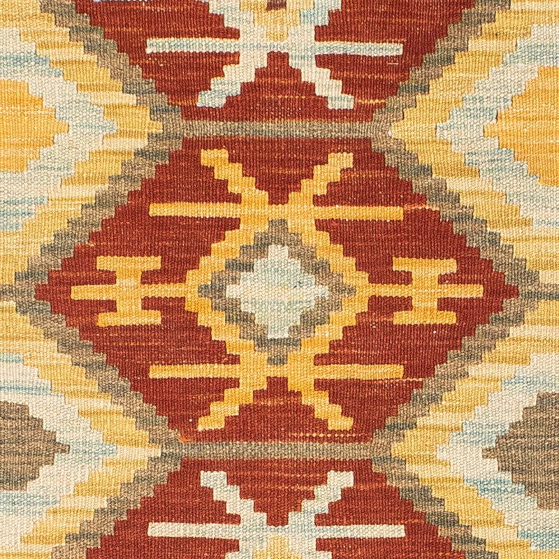 Løber Kelim-tæppe - orientalsk - 210 x 72 cm - lys brun