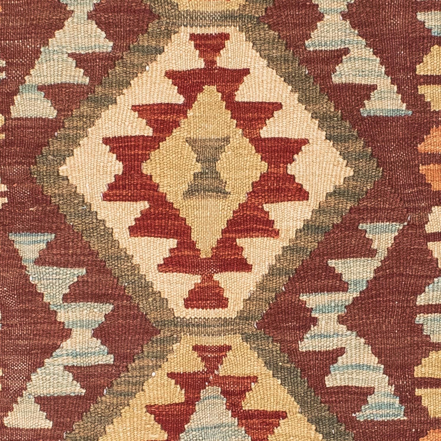 Løber Kelim-tæppe - orientalsk - 192 x 76 cm - brun