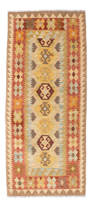 Løber Kelim-tæppe - orientalsk - 195 x 74 cm - beige