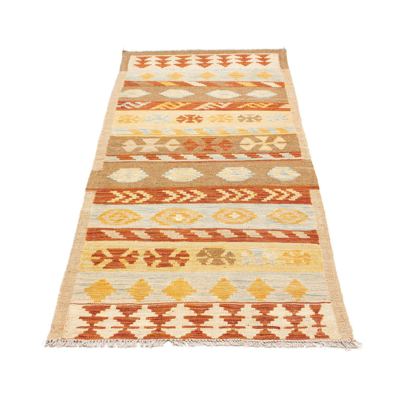 Løber Kelim-tæppe - orientalsk - 207 x 77 cm - beige