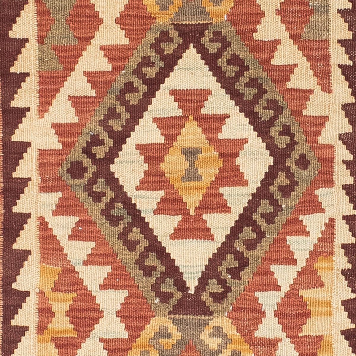 Løber Kelim-tæppe - orientalsk - 204 x 71 cm - beige