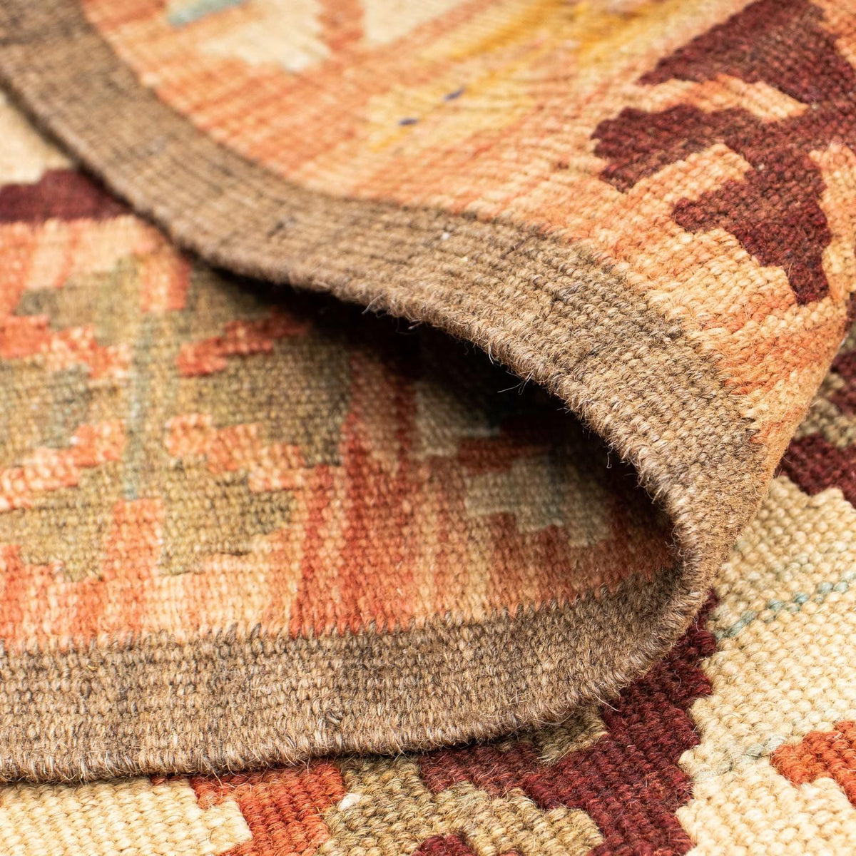 Løber Kelim-tæppe - orientalsk - 204 x 71 cm - beige