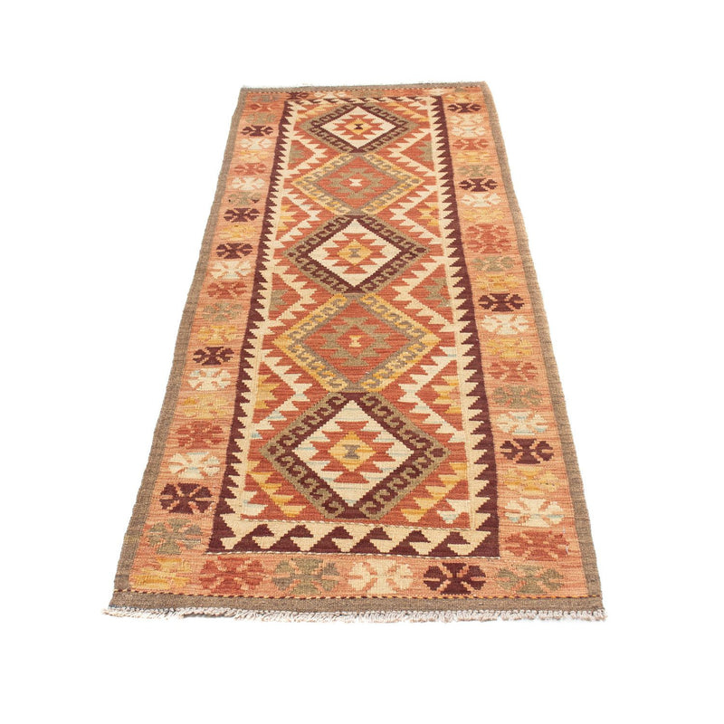 Løber Kelim-tæppe - orientalsk - 204 x 71 cm - beige