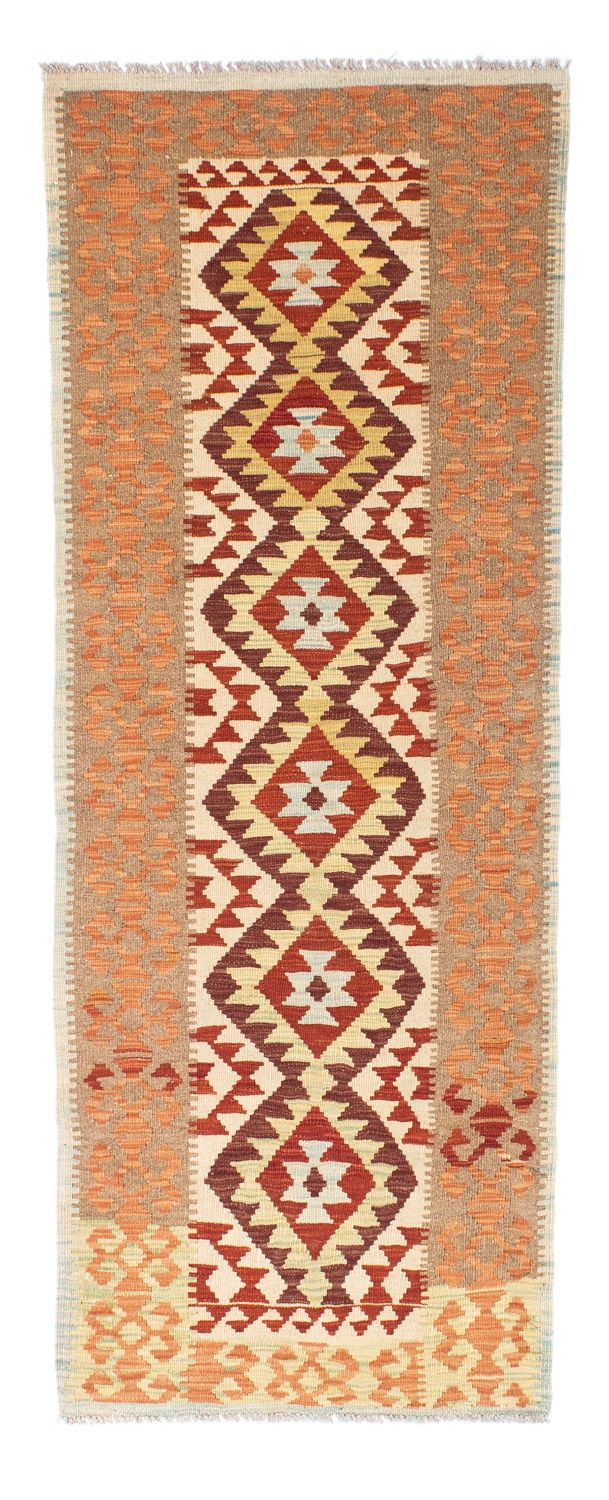 Løber Kelim-tæppe - orientalsk - 199 x 77 cm - beige