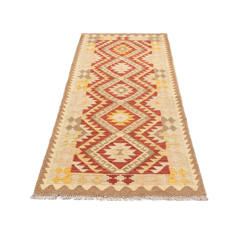 Løber Kelim-tæppe - orientalsk - 198 x 73 cm - beige