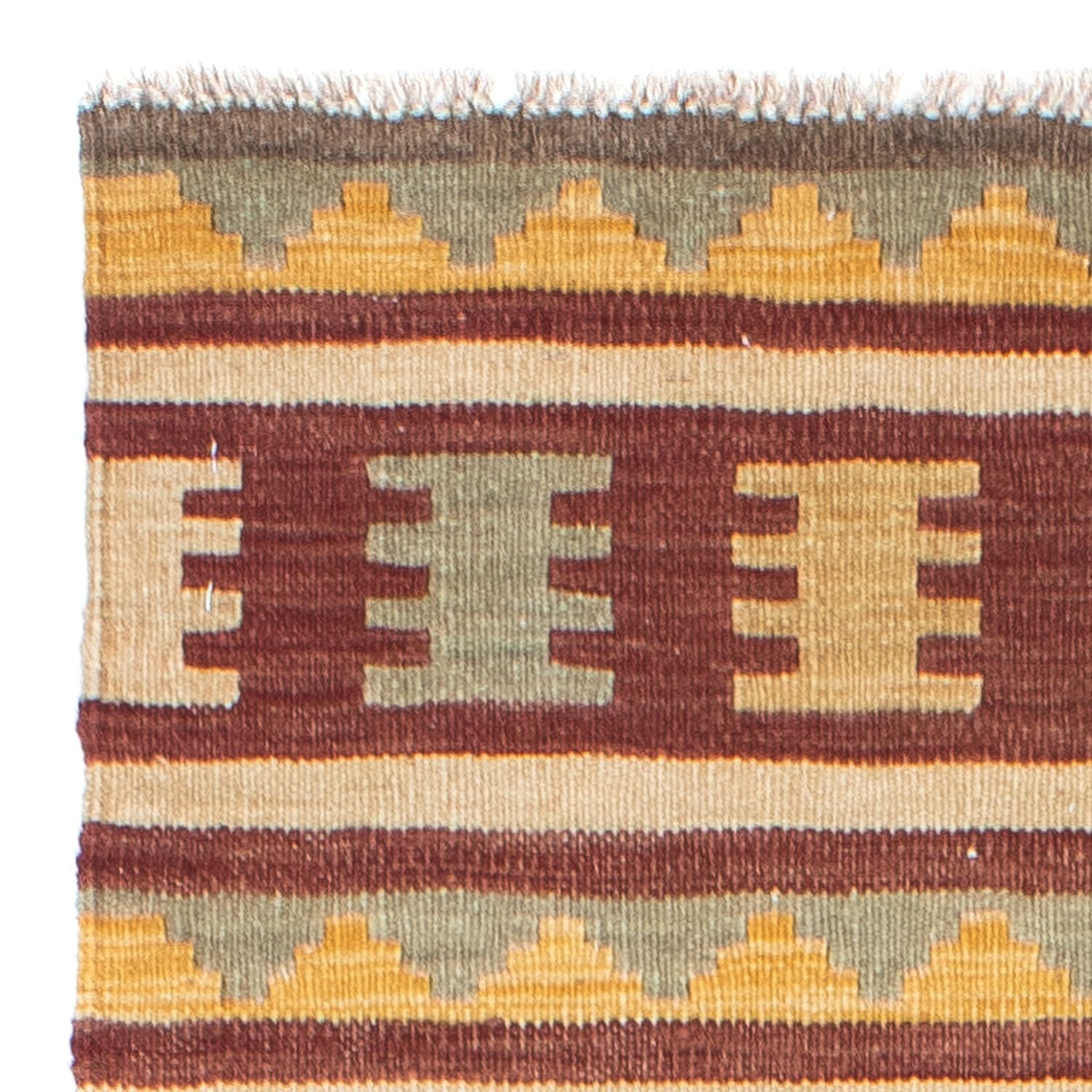 Løber Kelim-tæppe - orientalsk - 207 x 74 cm - beige
