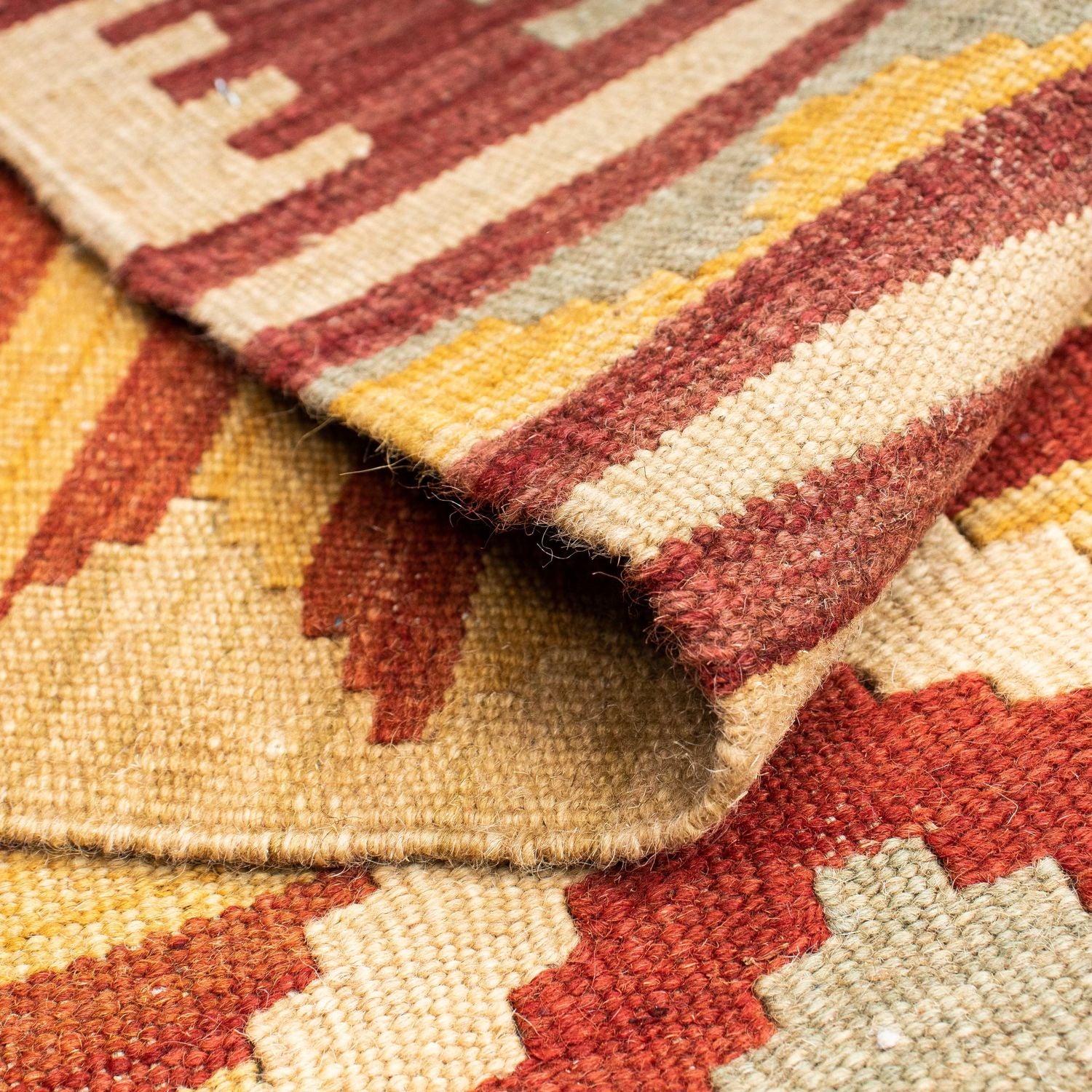 Løber Kelim-tæppe - orientalsk - 207 x 74 cm - beige